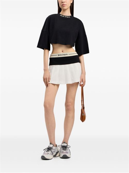 T-shirt donna Palm Angels nera PALM ANGELS | PWAA054S26JER001100A